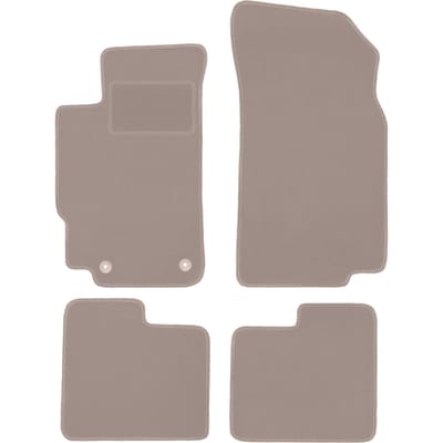 Beige veloursmatten voor: Peugeot 406 sedan, stationwagen, break (1995-2004)