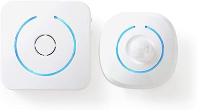 Draadloze Bewegingsdetector met Alarmsirene en Deurbel - Wit