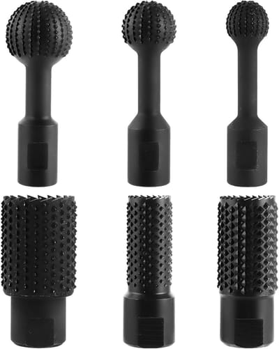 Kogelfrees Hout Set 6 Stuks - Krachtig Frezen & Uithollen - Koolstofstaal & Slijtvast - M14 Aansluiting - Voor Haakse Slijper 125 mm - Houtfrees Set Freesschijf Houtsnijset