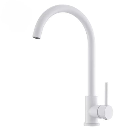 Hudor Keukenkraan Messing Blanc - 024 Argolide Collectie - Draaibare Uitloop - Moderne Keuken Kraan met Tijdloos Design