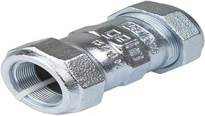 Gietijzeren Klemconnector voor Stalen Buizen - Geschikt voor Klemmen 26,9 x 26,9 mm, 3/4"