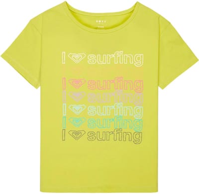 Roxy Lilyregular Night Vintage T-shirt Met Korte Mouwen Geel 10 Years Meisje