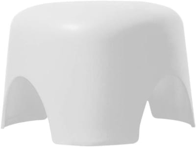 Badkamer Kruk - Douchekrukje Toiletkrukje - Veiligheid Vergroten - Antislip Bodem - L27.8cm - Bianco