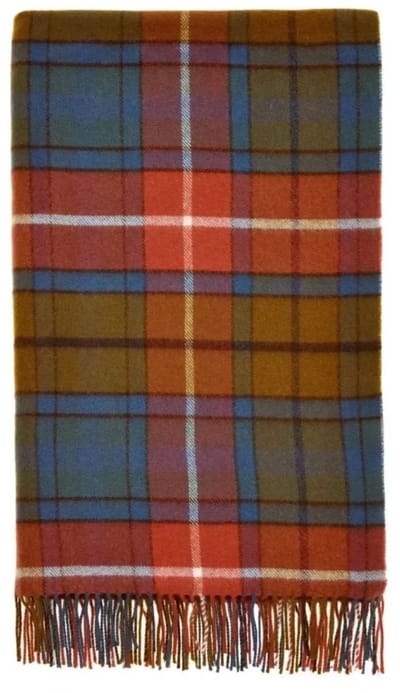 Plaid Tartan Antique Buchanan - Merino Lamswol - 140x185 - Bronte by Moon Scotland