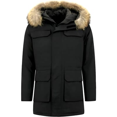Enos Parka winterjas met grote echte bontkraag