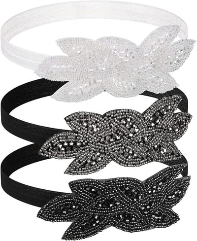 Elegante 1920s Haarbanden voor Vrouwen - Gatsby Accessoires met Kristallen en Hoofdsieraden voor Feestjes en Kostuums