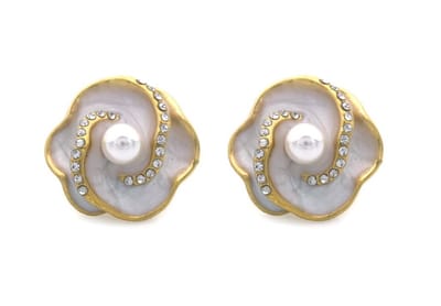 Oorbellen - oorstekers – 1.2cm - RVS - roestvrij staal - goudkleurig - roze - sieraad - accessoire - cadeau - geschenk - feest – feestdagen