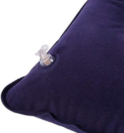 Dailygoods- Opblaasbaar Kussen Zacht en Comfortabel - Draagbaar Kussen - Lichtgewicht - Compact Formaat - Ideaal voor Reizen - Opvouwbaar en Makkelijk Op te Bergen - Reiskussen