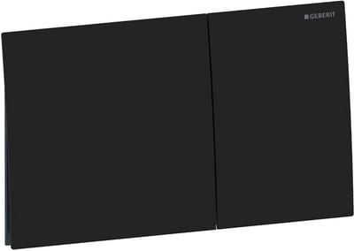 Geberit Sigma70 bedieningsplaat - 2-toets spoeling - rechthoekige knoppen - rvs matzwart - mat zwart