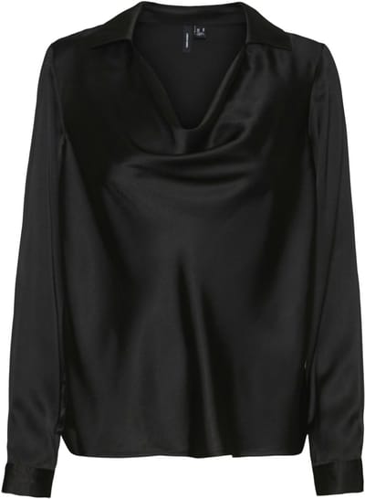 VERO MODA - VMMERLE LS WATERFALL TOP WVN GA - Dames - Blouses