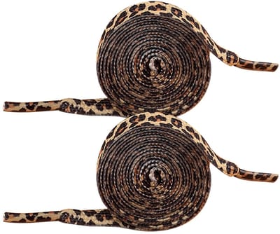 Dailygoods- Veters 140 cm - Elastische Veters - Schoenveters Unisex - Veters Sneakers - Veters met Leopard Patroon - Schokbestendig en Stretchy
