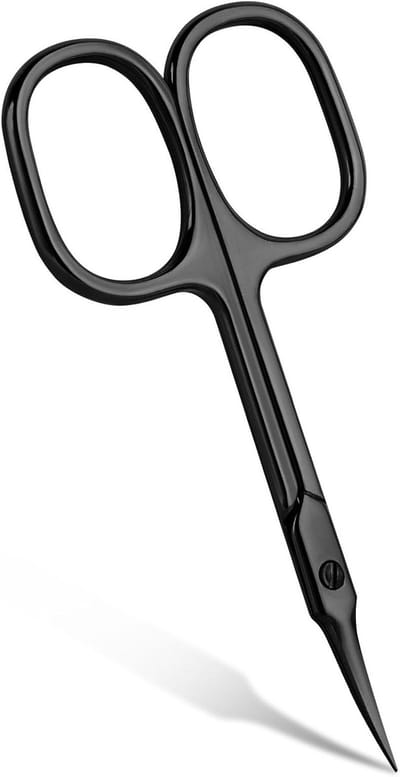 Professionele Rvs Curved Nagelschaar voor het Knippen van Cuticula, Dode Huid en Oogbrowverzorging, Ideaal voor Manicure en Pedicure