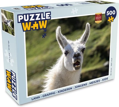 Puzzel Lama - Grappig - Kinderen - Jongens - Meisjes - Kids - Legpuzzel - Puzzel 500 stukjes