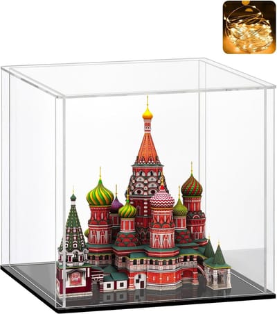 Transparante Vitrine voor Collectibles en Miniatuurauto's - Ideaal voor Figuren en Speelgoed (28x28x28cm)