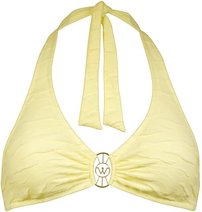 Watercult - Tidal Radiance Halter Bikini Top - maat 40B - Geel