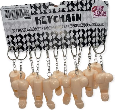 Kinky Pleasure Sleutelhanger Fluitje Piemel Display 12 Stuks