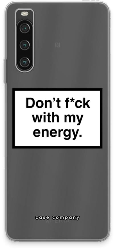 Case Company® - Hoesje geschikt voor Sony Xperia 10 IV hoesje - My energy - Soft Cover Telefoonhoesje - Bescherming aan alle Kanten en Schermrand
