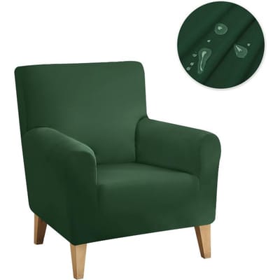 Waterbestendige Enkele Bankhoes Effen Kleur Stretchhoes Voor Woonkamer Zitplaatshoes Beschermhoes Kleine Maat Fauteuilhoes