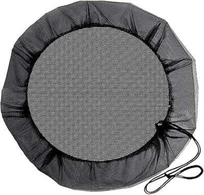Set van 2 Regen Tank Netten, 97 cm Mesh Deksel van Duurzaam Polyester, Met Trekkoord, Bescherming Tegen Bladeren en Muggen voor Ronde Regenwater Tanks