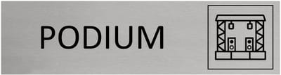 CombiCraft aluminium deurbordje Podium - 165 x 45 mm met tape