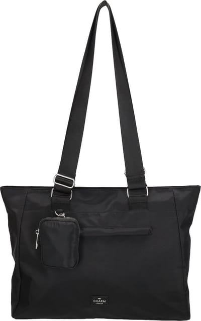 Charm London Odeon Schoudertas Shopper met Etui - Tote Bag - Dames Tas - Zwart