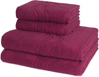 Ross Dames en Heren 2 X handdoek 2 X douchedoek - per set Cashmere feeling