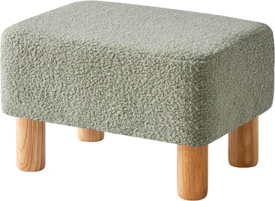 REN® Voetenbankje of poef - Voetenbankje - Poef - Hockers en poefen - Groen - 42cm x 29cm x 24cm