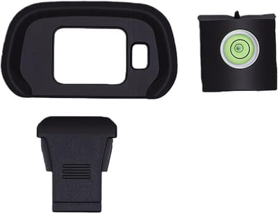 Camera Oogschelp - Flitsschoen Waterpas - Fotografie Verbeteren - Zachte Siliconen Pasvorm - Compact Ontwerp - Zwart