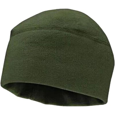 Heren Muts Fietsmuts Wandelen Winter Effen Kleur Zachte Warme Hoed Polar Fleece Verdikt Winddicht Buitenmuts groen