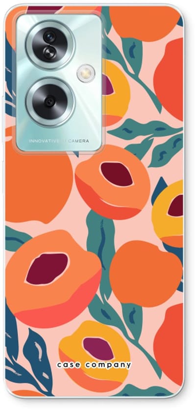 Case Company® - Hoesje geschikt voor Oppo A79 hoesje - Perzik - Soft Cover Telefoonhoesje - Bescherming aan alle Kanten en Schermrand