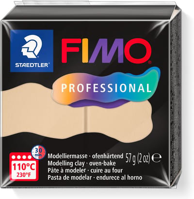 FIMO professional - ovenhardende boetseerklei - blok 57 gr - champagne