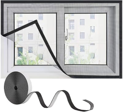 Vliegenhor Raam 55x90 cm - Herbruikbaar Insectenwerend Klamboe voor Gangen en Woonkamers