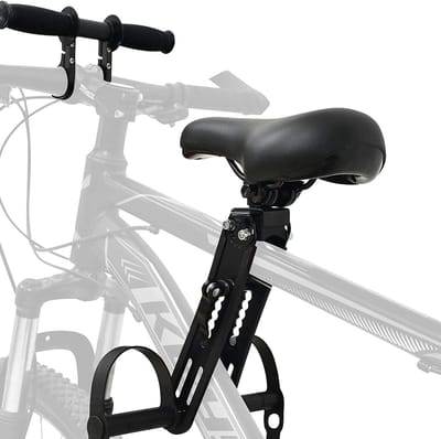 Famanu - met stuurbevestiging, veilig en comfortabel, geschikt voor mountainbikes – Zwart