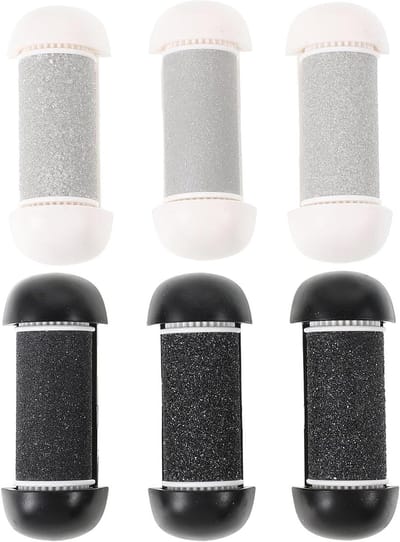 Vervangende Rollers Voetvijl - Pedicure Opzetstukken - Eelt Verwijderen - 3 Grofheidsniveaus - 5.8 x 2.2 x 2.2 cm