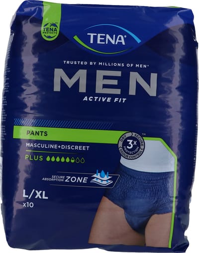 Voordeelverpakking van 3 x TENA Men Pants Plus - Large, 10st (772610)