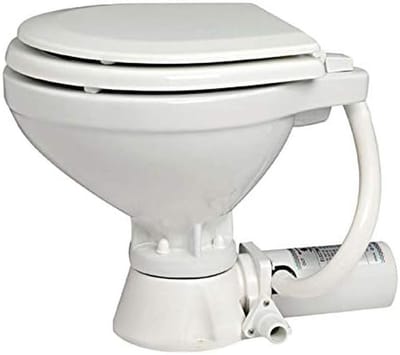 Compact Elektrisch Toilet 24V met Houten Toiletzitting