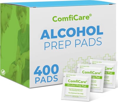 ComfiCare® Alcohol doekjes 400 stuks – Alcohol 70% - Voor ontvetting en reiniging – Alcohol pads - Alcoholdoekjes Individueel verpakt