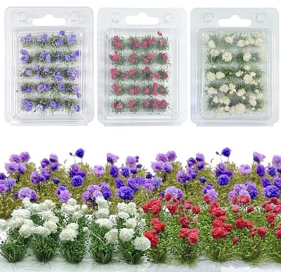 Bloemen Grasbundel voor Modelbouw en Diorama's - Diverse Kleuren
