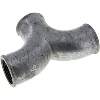 T-koppeling Rp1 1/4'' binnendraad smeedbaar gietijzer 25 bar (351.25psi)