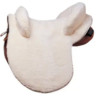 Zadelhoes voor paard synthetisch schapenleer Ludomar
