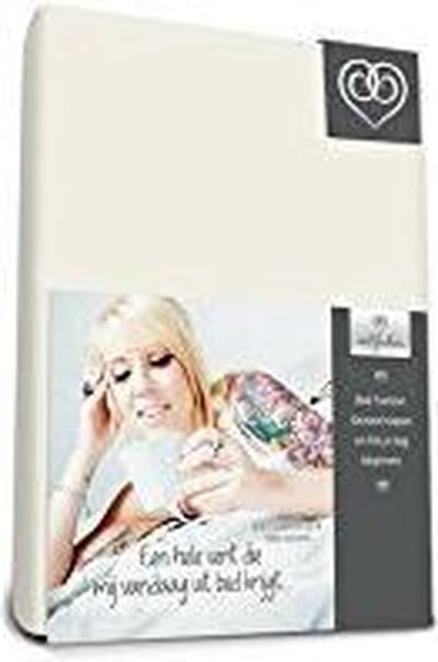 Bed-fashion jersey hoeslaken Creme - 200 x 210 cm - Beige