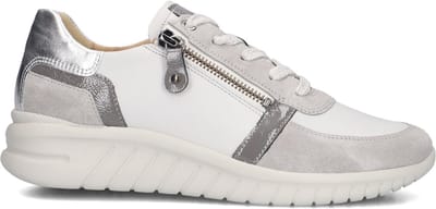 Hartjes Wave Sneakers - Leer - Dames - Grijs - Maat 37