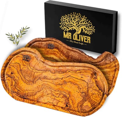 Houten Snijplank - Keukenplank Serveerplank - Brood Vlees Snijden - Uniek Handgemaakt - 42 x 21 x 2 cm