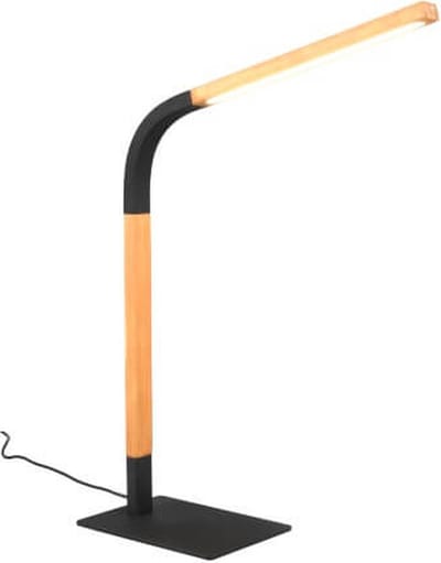 TRIO NORRIS - Tafellamp - Bureaulamp - Zwart mat - incl. 1x SMD 7W - Touch functie - Snoerschakelaar
