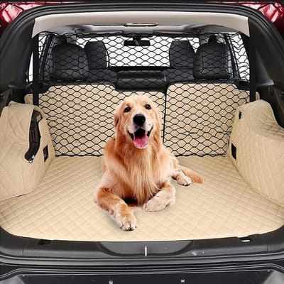Hondenhulpmiddel Autonet - Scheidingsnet Kofferbak - Veilig Vervoer Hond - Specifiek Model - 1 kg - Zwart