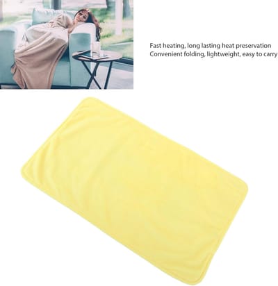 Elektrische Verwarmingsdeken - Verwarmde Deken - Comfort Verwarmen - Constante Temperatuur - 50x30cm - Geel