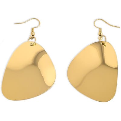 Ensemble de collier et boucles d'oreilles en métal exagéré, mode col ouvert européen et américain, bijoux pour femmes earrings or