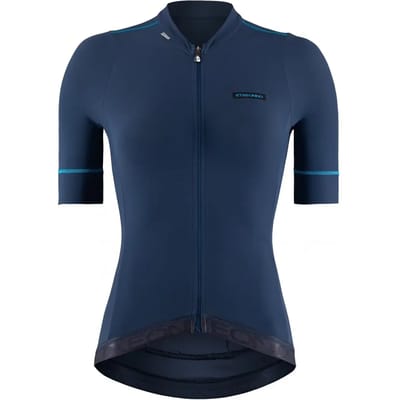 Etxeondo Lira Korte Mouw Wielertrui Blauw XL Vrouw
