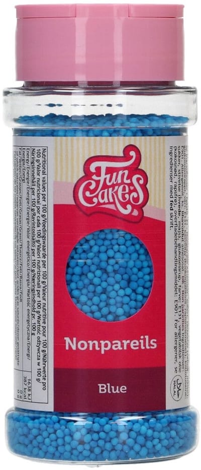 FunCakes Musketzaad Blauw - 80g - Suikerdecoratie - Eetbare Taartdecoratie