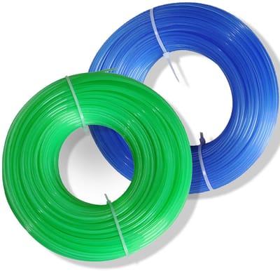 carmdering - Trimmerdraad - Nylon Snoeidraad - Rond Trimmerdraad - 1,6 Mm Diameter - Monoblok Spuitgietproces - Nylon-Composiet - Moderate Hardheid - Breed Toepassingsgebied - Lot Van 2 Rollen